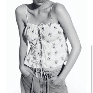 Drawstring detail strappy top